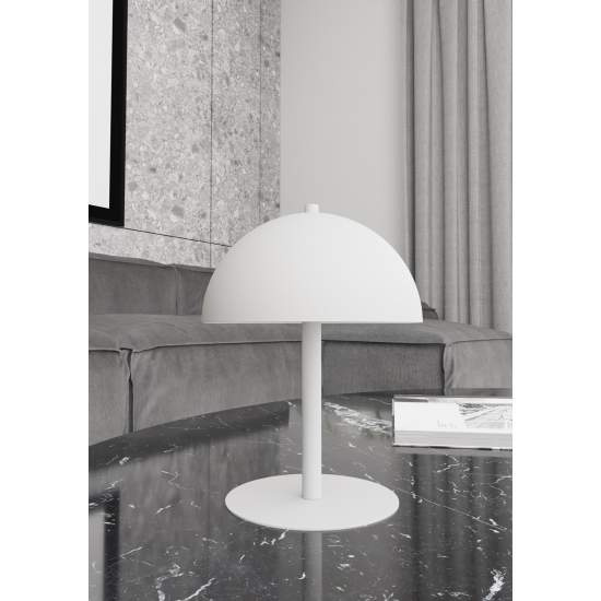 Lampada Da Tavolo Moderna Demetra Acciaio Bianco 2 Luci G9 Ip20 LA0004-EB-LT2-BI