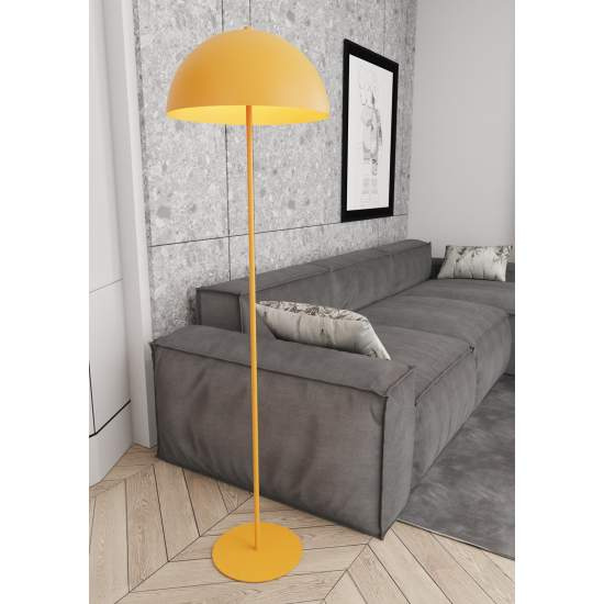 Piantana Moderno Demetra Acciaio Arancione 1 Luce E27 Ip20 LA0004-EB-PT1-AR