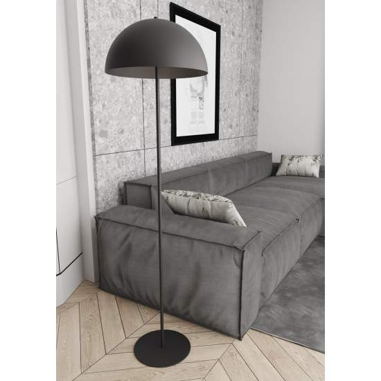 Piantana Moderno Demetra Acciaio Nero 1 Luce E27 Ip20 LA0004-EB-PT1-NR