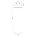 Piantana Moderno Demetra Acciaio Nero 1 Luce E27 Ip20 LA0004-EB-PT1-NR