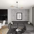 Plafoniera Moderna Ares Acciaio Nero Grigio 2 Luci E14 Ip20 LA0005-EB-PL2-NR-GR