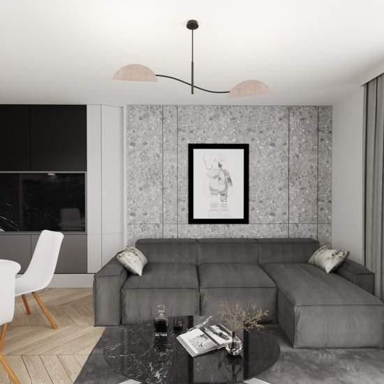 Plafoniera Moderna Ares Acciaio Nero Grigio 2 Luci E14 Ip20 LA0005-EB-PL2-NR-GR