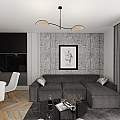 Plafoniera Moderna Ares Acciaio Nero 2 Luci E14 Ip20 LA0005-EB-PL2-NR-MA