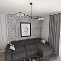 Plafoniera Moderna Ares Acciaio Nero 2 Luci E14 Ip20 LA0005-EB-PL2-NR-MA