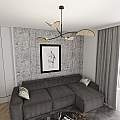 Plafoniera Moderna Ares Acciaio Nero 4 Luci E14 Ip20 LA0005-EB-PL4-NR-MA