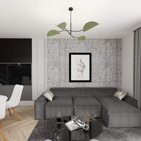 Plafoniera Moderna Ares Acciaio Nero Verde 4 Luci E14 Ip20 LA0005-EB-PL4-NR-VE