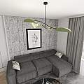 Plafoniera Moderna Ares Acciaio Nero Verde 4 Luci E14 Ip20 LA0005-EB-PL4-NR-VE