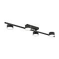 Plafoniera Moderna Apollo Acciaio Nero 4 Luci Gx53 Ip20 LA0007-EB-PL4-NR
