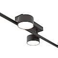 Plafoniera Moderna Apollo Acciaio Nero 4 Luci Gx53 Ip20 LA0007-EB-PL4-NR