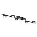 Plafoniera Moderna Apollo Acciaio Nero 6 Luci Gx53 Ip20 LA0007-EB-PL6-NR