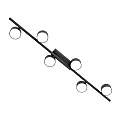 Plafoniera Moderna Apollo Acciaio Nero 6 Luci Gx53 Ip20 LA0007-EB-PL6-NR