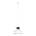 Lampadario Minimal Efesto Acciaio Bianco Nero 1 Luce Gx53 Ip20 LA0009-EB-1-BI-NR
