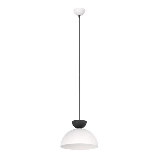Lampadario Minimal Efesto Acciaio Bianco Nero 1 Luce Gx53 Ip20 LA0009-EB-1-BI-NR