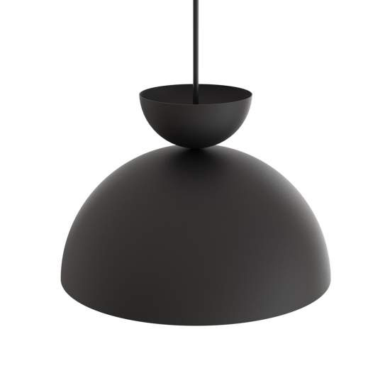Lampadario Minimal Efesto Acciaio Nero 1 Luce Gx53 Ip20 LA0009-EB-1-NR