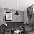 Lampadario Minimal Efesto Acciaio Nero 1 Luce Gx53 Ip20 LA0009-EB-1-NR