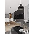 Lampadario Minimal Efesto Acciaio Nero 1 Luce Gx53 Ip20 LA0009-EB-1-NR