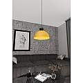Lampadario Minimal Efesto Acciaio Nero Arancione 1 Luce Gx53 LA0009-EB-1-NR-AR2
