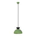Lampadario Minimal Efesto Acciaio Nero Verde 1 Luce Gx53 Ip20 LA0009-EB-1-NR-VE