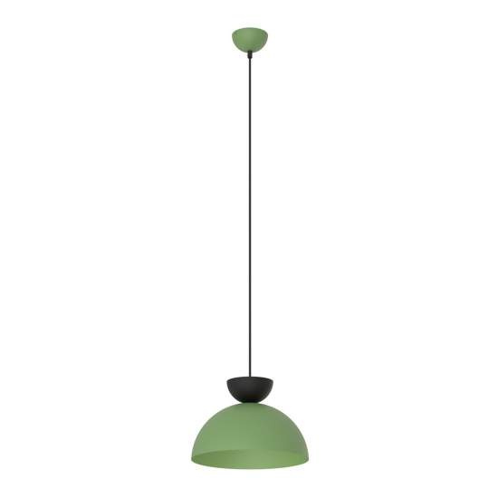 Lampadario Minimal Efesto Acciaio Nero Verde 1 Luce Gx53 Ip20 LA0009-EB-1-NR-VE