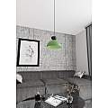 Lampadario Minimal Efesto Acciaio Nero Verde 1 Luce Gx53 Ip20 LA0009-EB-1-NR-VE