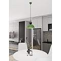 Lampadario Minimal Efesto Acciaio Nero Verde 1 Luce Gx53 Ip20 LA0009-EB-1-NR-VE