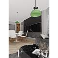 Lampadario Minimal Efesto Acciaio Nero Verde 1 Luce Gx53 Ip20 LA0009-EB-1-NR-VE