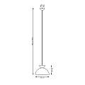 Lampadario Minimal Efesto Acciaio Nero Verde 1 Luce Gx53 Ip20 LA0009-EB-1-NR-VE