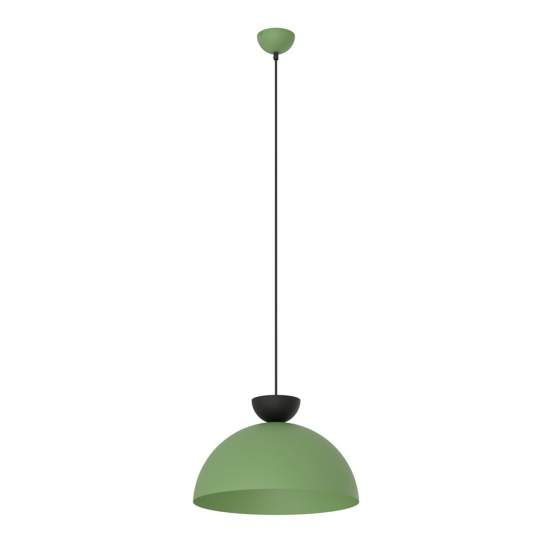 Lampadario Minimal Efesto Acciaio Nero Verde 1 Luce Gx53 LA0009-EB-1-NR-VE2