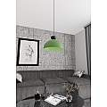 Lampadario Minimal Efesto Acciaio Nero Verde 1 Luce Gx53 LA0009-EB-1-NR-VE2