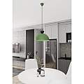 Lampadario Minimal Efesto Acciaio Nero Verde 1 Luce Gx53 LA0009-EB-1-NR-VE2