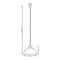 Lampadario Minimal Efesto Acciaio Nero Verde 1 Luce Gx53 LA0009-EB-1-NR-VE2