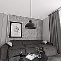 Lampadario Minimal Efesto Acciaio Nero 1 Luce Gx53 LA0009-EB-1-NR2
