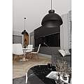 Lampadario Minimal Efesto Acciaio Nero 1 Luce Gx53 LA0009-EB-1-NR2