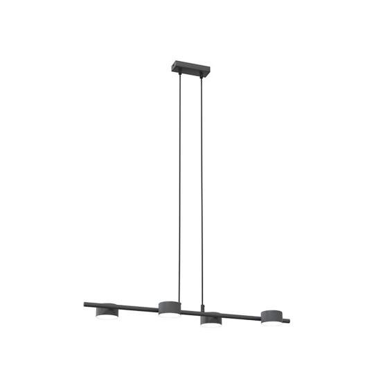 Lampadario Minimal Hermes Acciaio Nero 4 Luci Gx53 Ip20 LA0011-EB-4-NR