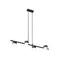 Lampadario Minimal Hermes Acciaio Nero 4 Luci Gx53 Ip20 LA0011-EB-4-NR