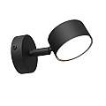 Applique Minimal Hermes Acciaio Nero 1 Luce Gx53 Ip20 LA0011-EB-AP1-NR