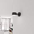 Applique Minimal Hermes Acciaio Nero 1 Luce Gx53 Ip20 LA0011-EB-AP1-NR