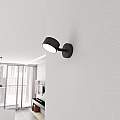 Applique Minimal Hermes Acciaio Nero 1 Luce Gx53 Ip20 LA0011-EB-AP1-NR