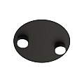 Plafoniera Moderna Dioniso Acciaio Nero 2 Luci Gx53 Ip20 LA0012-EB-PL2-NR