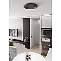 Plafoniera Moderna Dioniso Acciaio Nero 2 Luci Gx53 Ip20 LA0012-EB-PL2-NR