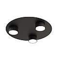 Plafoniera Moderna Dioniso Acciaio Nero 3 Luci Gx53 Ip20 LA0012-EB-PL3-NR