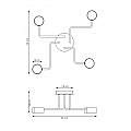 Plafoniera Moderna Ade Acciaio Nero 4 Luci Gx53 Ip20 LA0013-EB-PL4-NR