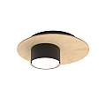 Plafoniera Minimal Persefone Acciaio Nero 1 Luce Gx53 Ip20 LA0014-EB-PL1-NR