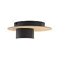 Plafoniera Minimal Persefone Acciaio Nero 1 Luce Gx53 Ip20 LA0014-EB-PL1-NR