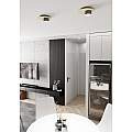 Plafoniera Minimal Persefone Acciaio Nero 1 Luce Gx53 Ip20 LA0014-EB-PL1-NR