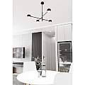 Plafoniera Moderna Giove Acciaio Nero 4 Luci Gx53 Ip20 LA0015-EB-PL4-NR