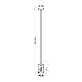 Sospensione 1 Luce Venere In Acciaio Nero Cilindrico LA0022-EB-1-NR