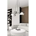 Lampadario Moderno Eolo Acciaio Nero 6 Luci E14 Ip20 LA0032-EB-6-NR