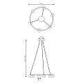 Lampadario Moderno 6 Luci Odin In Acciaio Bianco Ad Anello E Cilindri LA0034-EB-6-BI