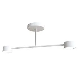 Plafoniera Moderna Thor 2 Luci Bianca
